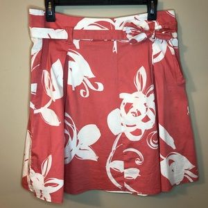 Candies Floral Coral & Cream Skirt | 7